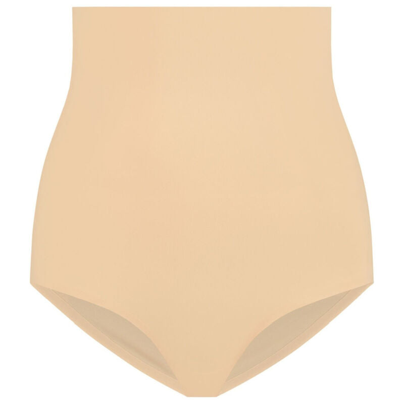 BYE-BRA högmidjade sömlösa trosor i beige storlek S