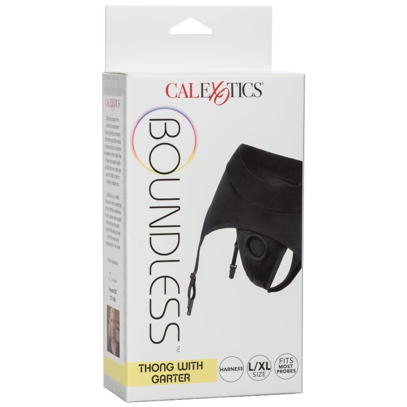 CALEXOTICS - BOUNDLESS THONG MED GARTER L/XL
