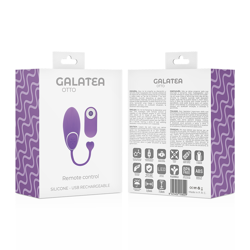Galatea OTTO CLICK&PLAY fjärrkontrollstimulator för par