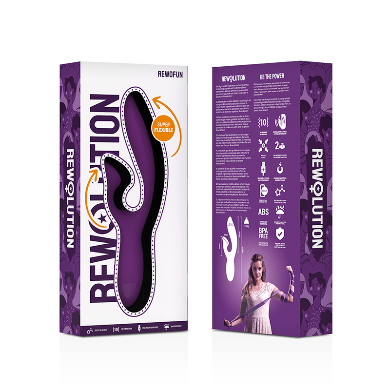 REWOLUTION REWOFUN flexibel vibrator med kanin
