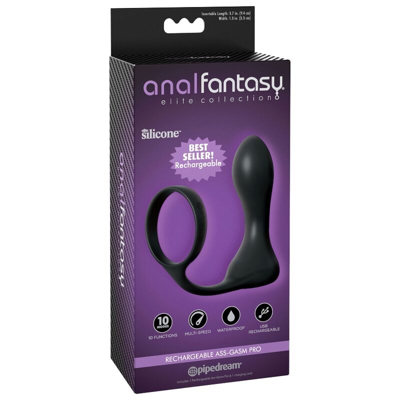 Rechargeable Ass-Gasm Pro från Anal Fantasy Elite Collection