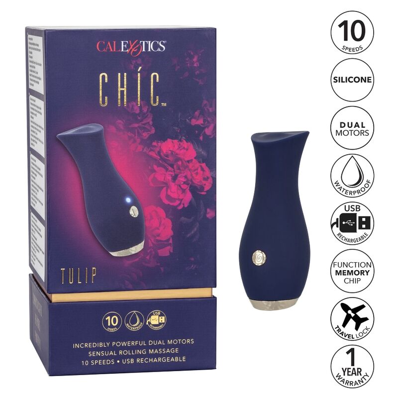 CALEXOTICS Chic Tulip Massager i blått
