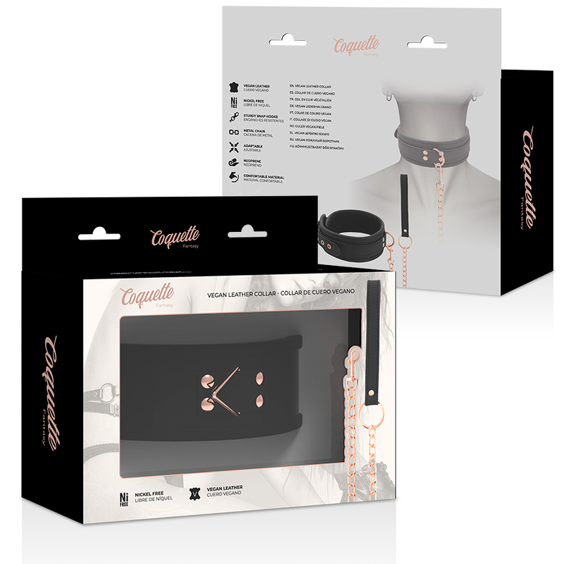 COQUETTE CHIC DESIRE - Fantasy veganläderhalsband med neoprenfoder