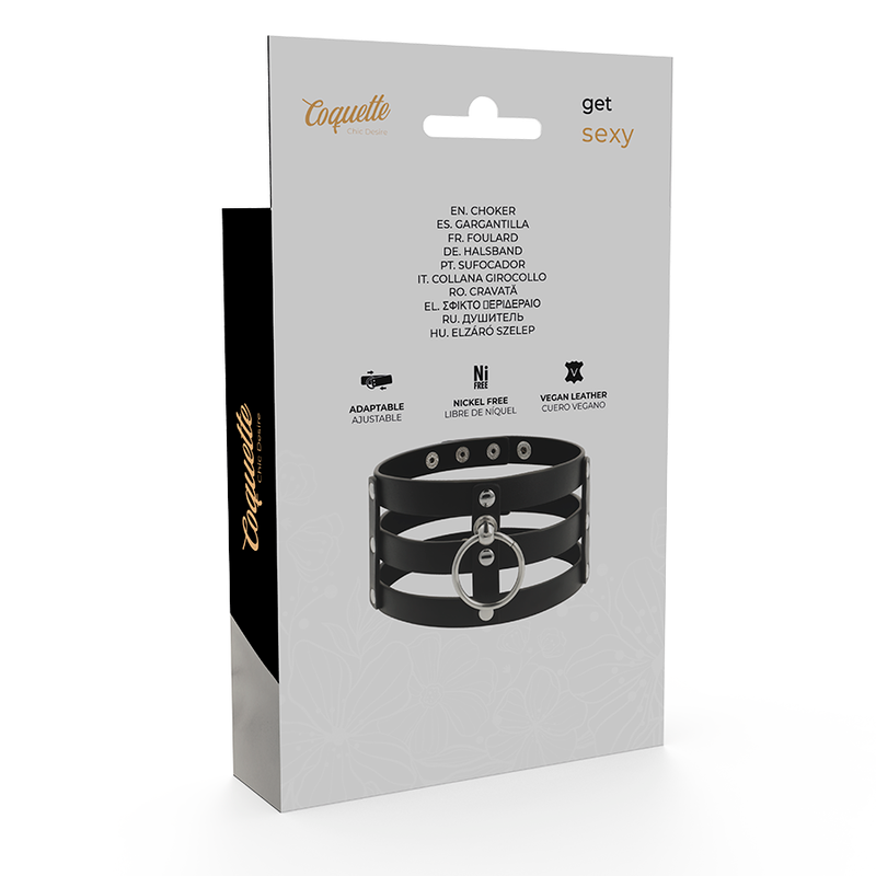 Coquette Chic Desire vegansk läder choker