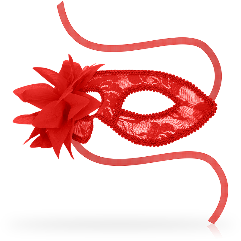 OHMAMA masker med spets och röd blomma