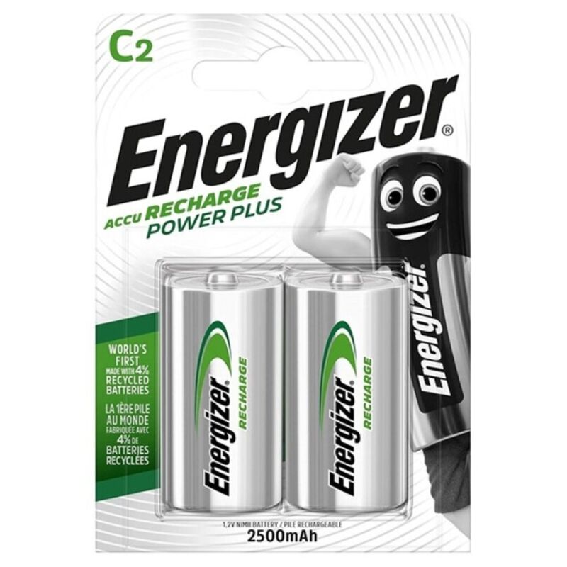 ENERGIZER - POWER PLUS ÅTERUPPLADDNINGSBATTERI HR14 C 2500mAh 2 ENHETER
