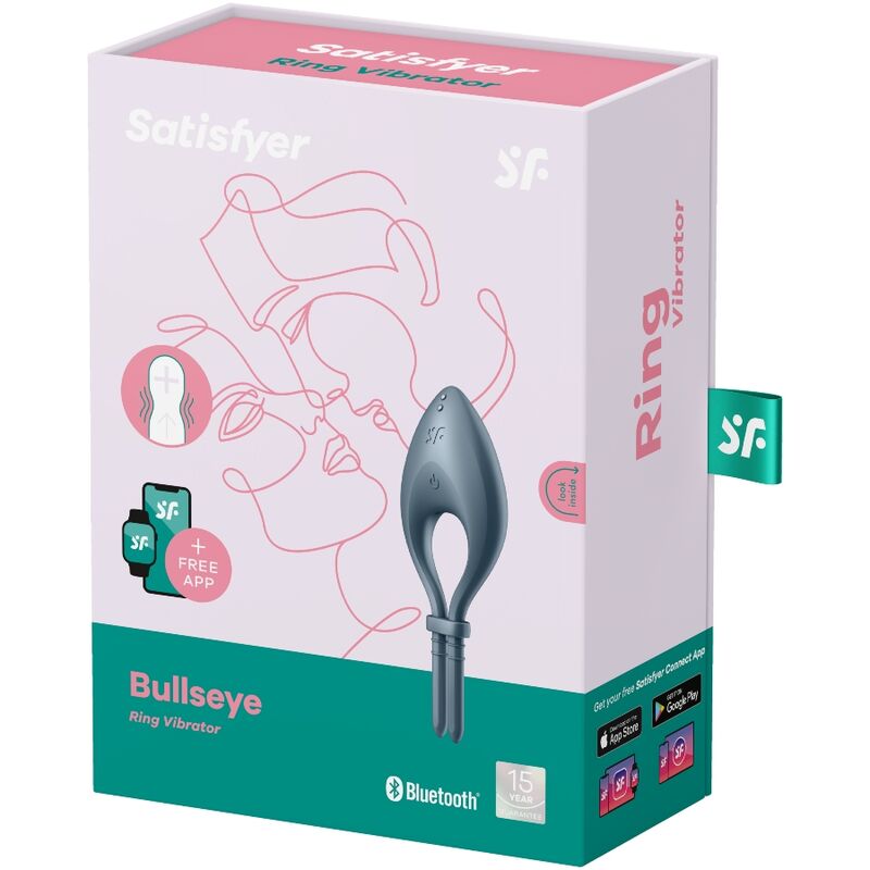 Satisfyer Bullseye ring vibrator i grått