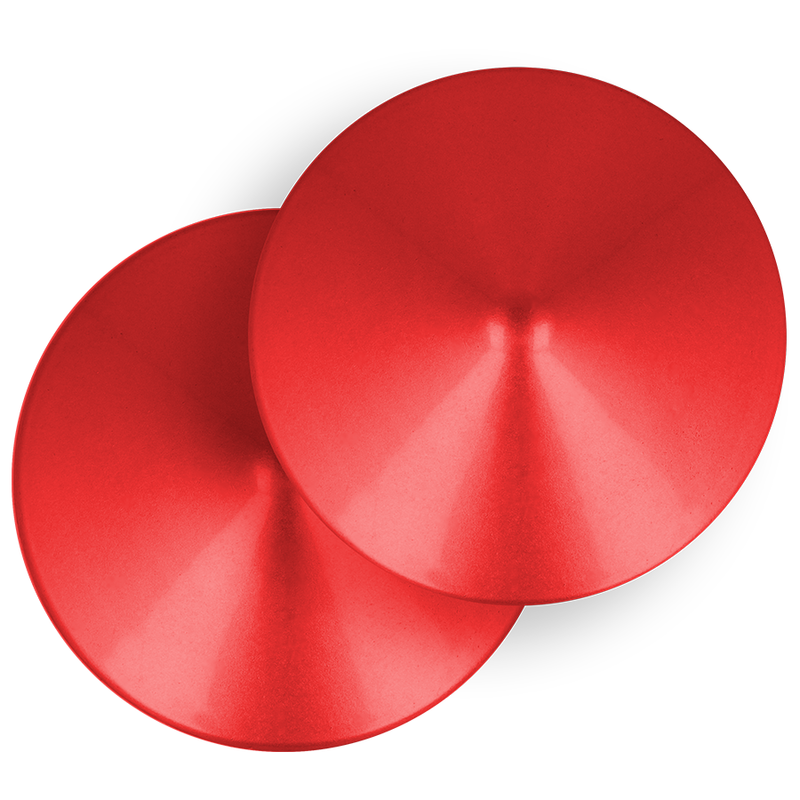 OHMAMA FETISH RÖDA CIRCLE NIPPLE COVERS