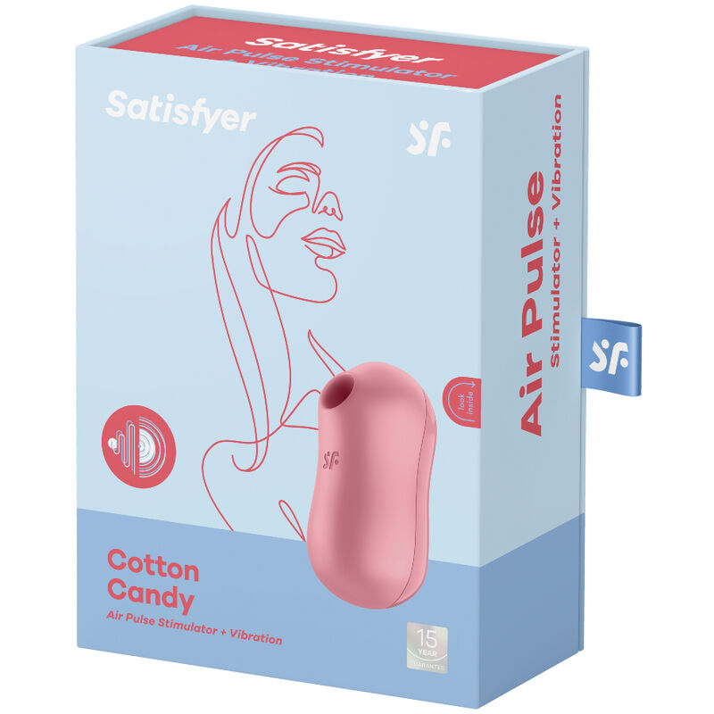 Satisfyer Cotton Candy Air Pulse Stimulator och Vibrator i rosa