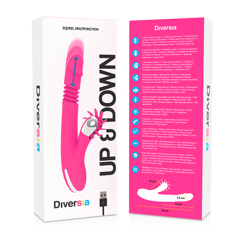 DIVERSIA BUNNY UP & DOWN 24 CM vibrator