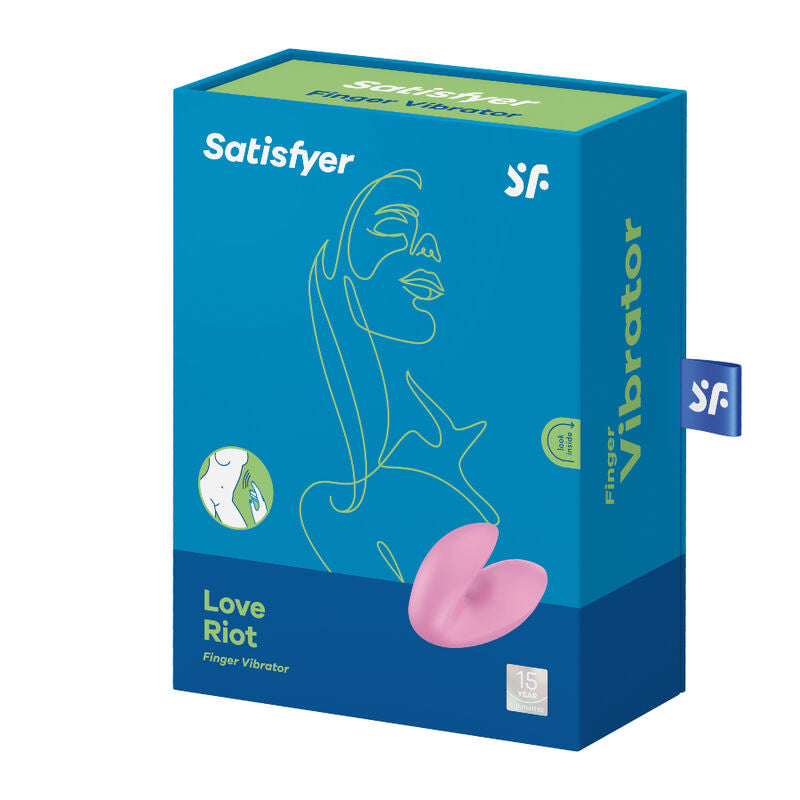 Satisfyer Love Riot finger vibrator rosa
