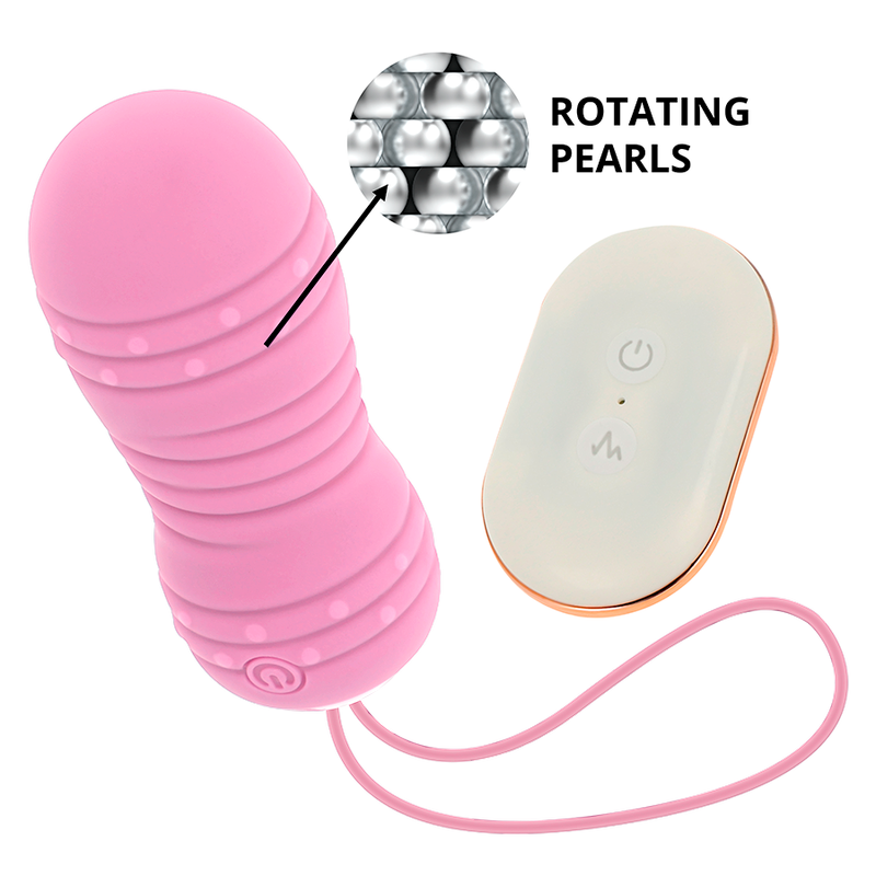 OHMAMA fjärrstyrt ägg rosa med 7 rotationslägen
