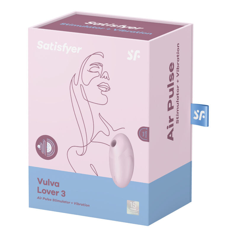 Satisfyer Vulva Lover 3 Air Pulse Stimulator och Vibrator i rosa