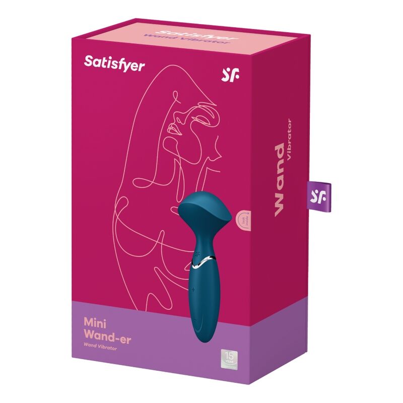 SATISFYER Mini Wand-er Blue, kompakt wand vibrator