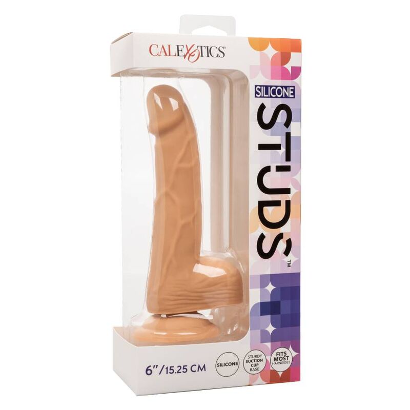 CalExotics Silicone Studs 15,24 cm i hudfärg