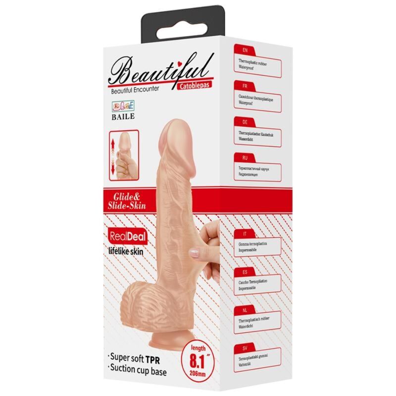 BAILE Catoblepas realistisk dildo 20.6 cm naturlig