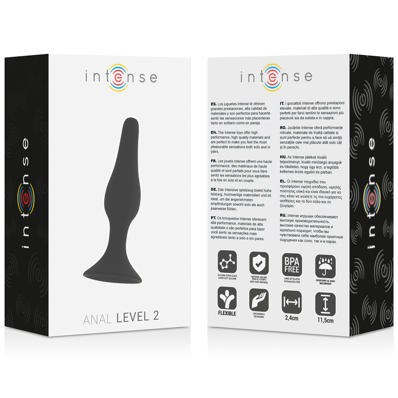 INTENSE Anal Level 2 11.5 cm svart sexleksak