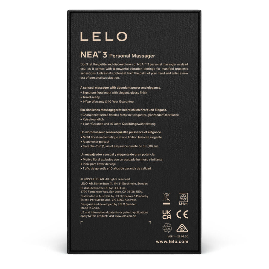 LELO - NEA 3 PERSONLIG MASSAGEAPPARAT - BLÅ