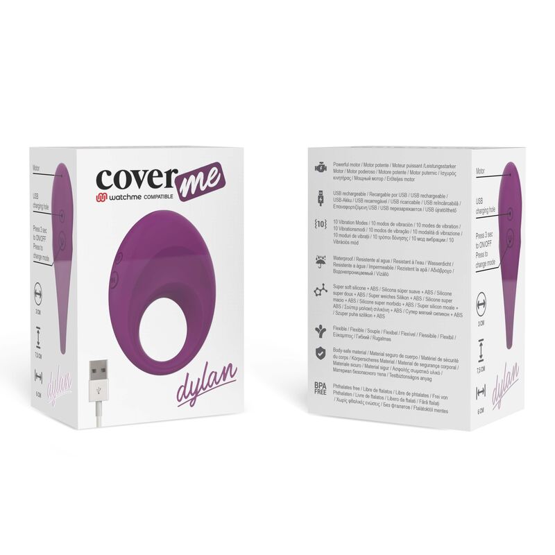 COVERME DYLAN återladdningsbar ring med klitorisstimulator