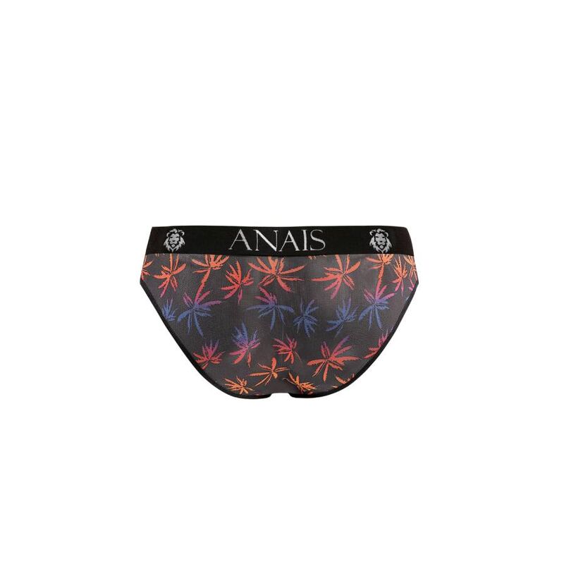 ANAIS MEN Chill Slip XL i svart tulle med färgglad design