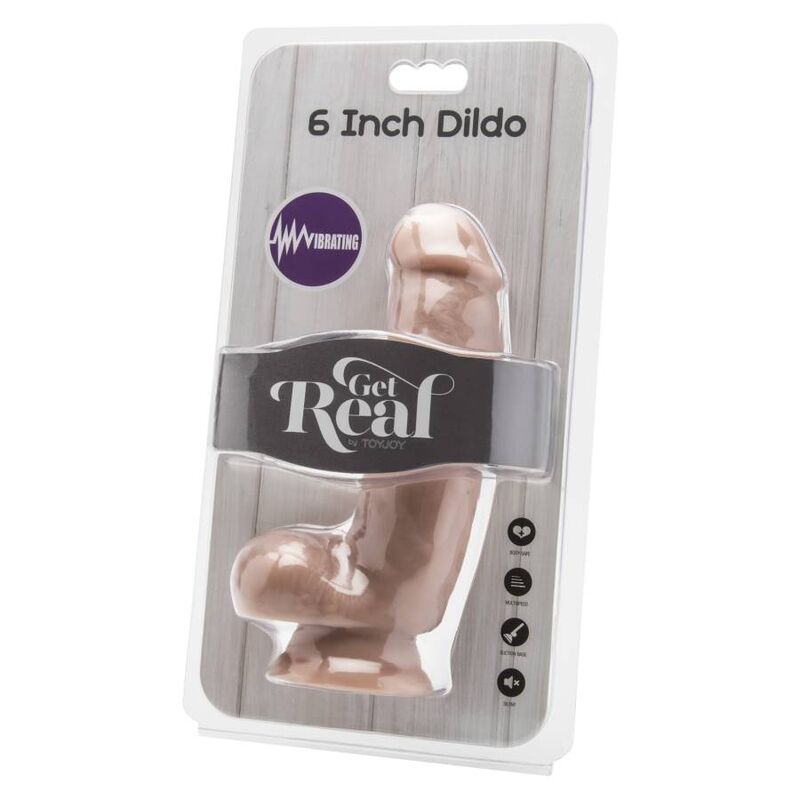 Get Real Dildo 12 cm med bollar i realistisk design