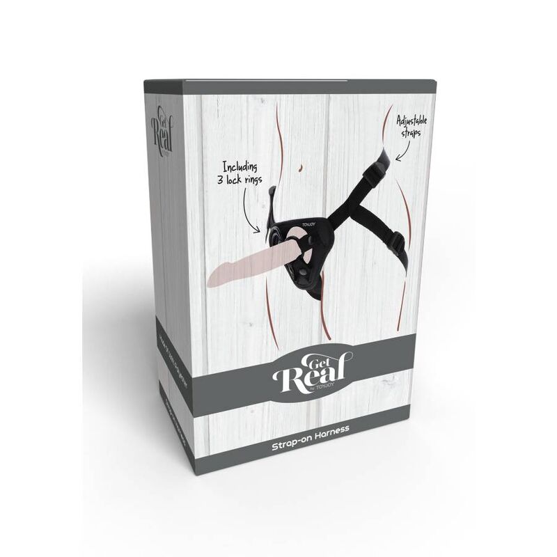 Get Real strap-on harness i svart