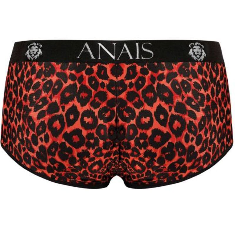 ANAIS MEN TRIBAL BRIEF XL i röd mikrofiber med djurtryck
