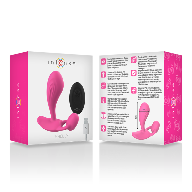 Intense Shelly Plug anal fjärrkontroll rosa