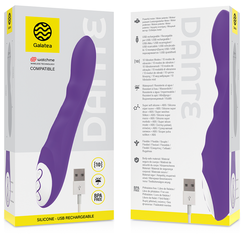 GALATEA - DANTE LILAC VIBRATOR MED WATCHME TEKNIK