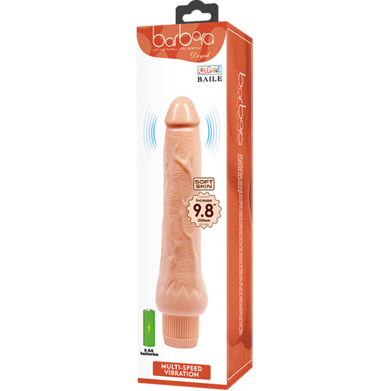 BAILE Barbara realistisk vibrator 25 cm i köttfärg