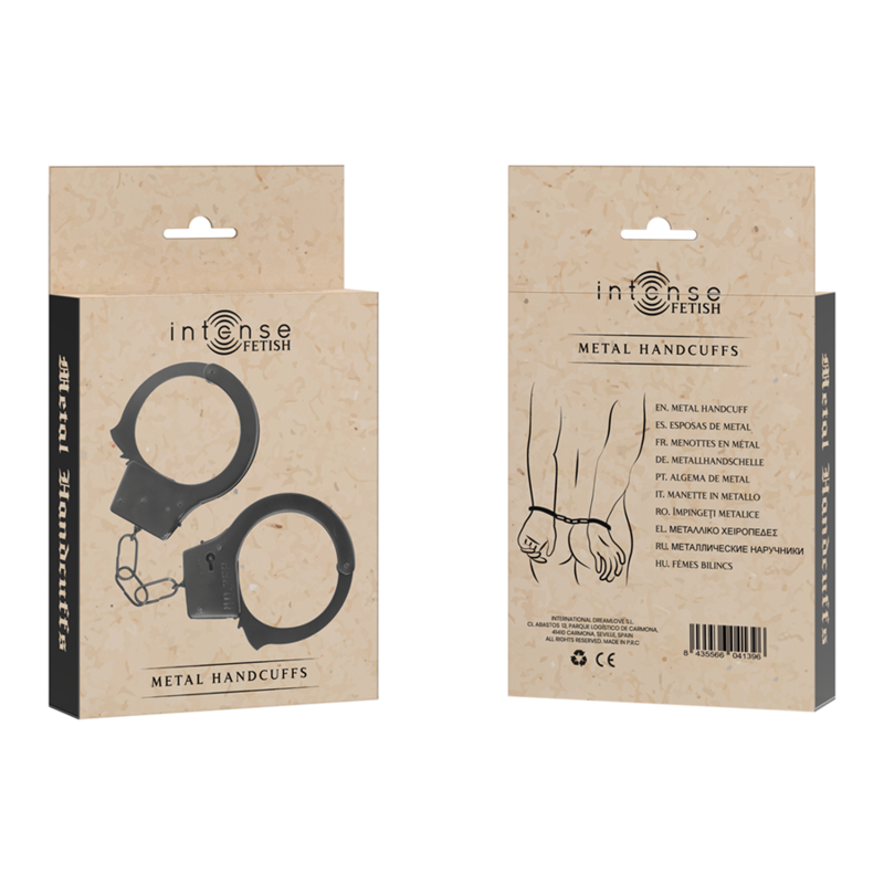 INTENSE FETISH METAL HANDCUFFS för vuxna
