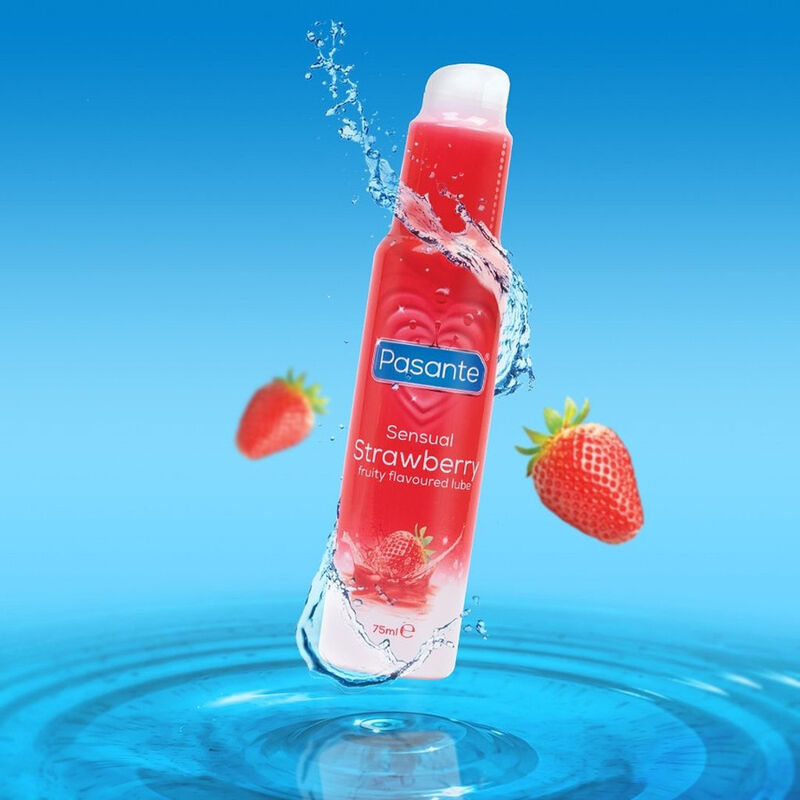 Pasante lubricerande gel med smak av jordgubbe 75 ml