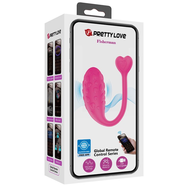 PRETTY LOVE - Appstyrt Rosa Fisher Vibrerande Ägg