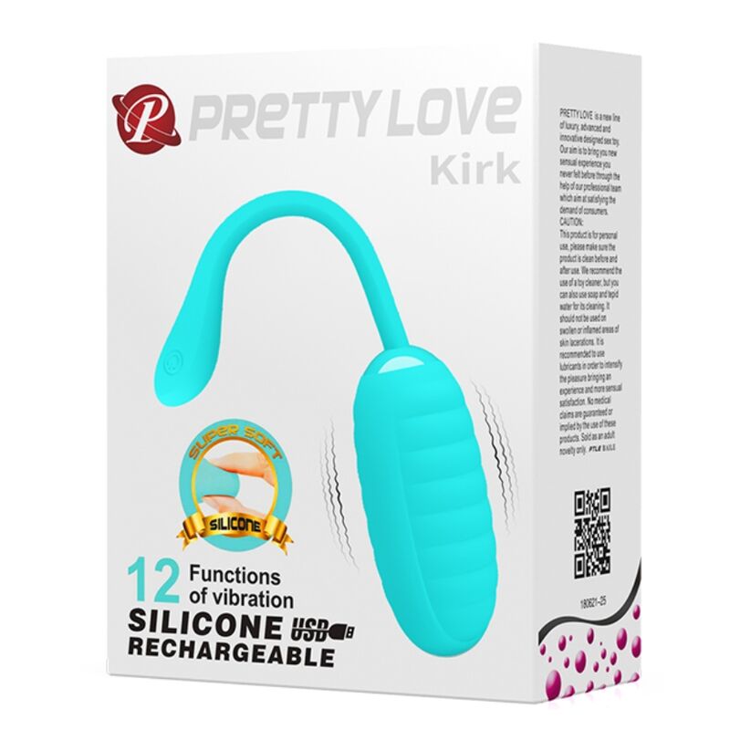 Pretty Love Kirk uppladdningsbart vibratorägg i ljusgrön