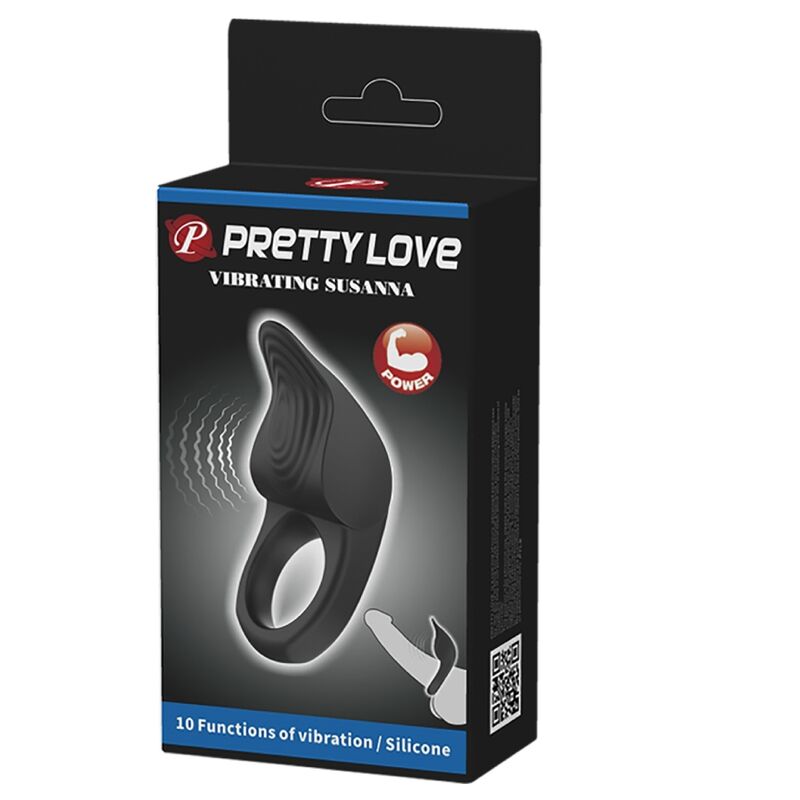 PRETTY LOVE Susanna vibrerande penisring i svart