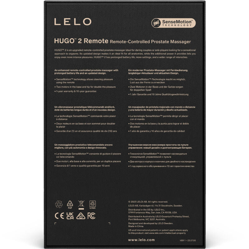 LELO HUGO 2 grön fjärrkontroll prostatamassager