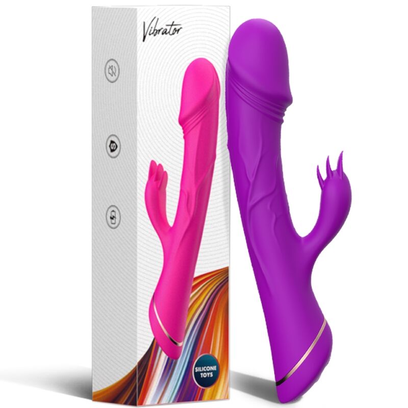 ARMONY dildo vibrator rabbit i lila silikon