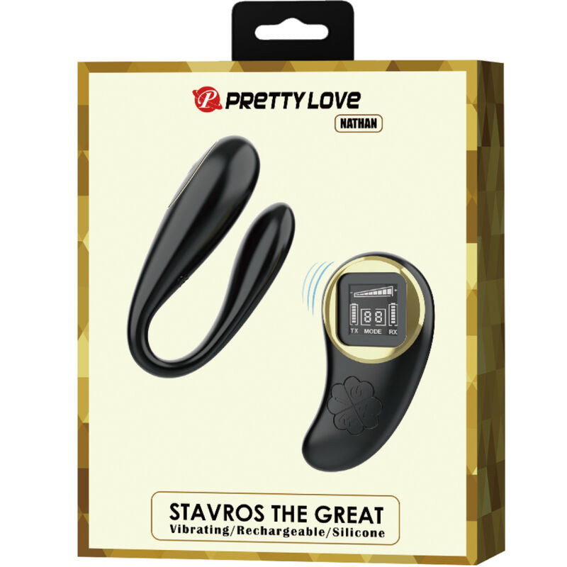 PRETTY LOVE Nathan dubbel njutningsvibrator med fjärrkontroll