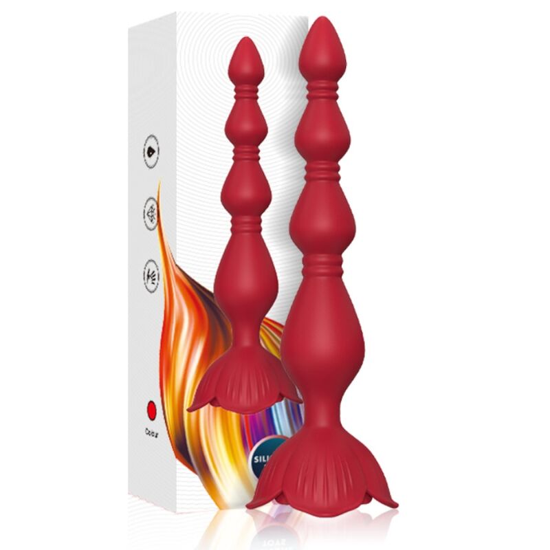 ARMONY - Rosa vibrator Pagoda & analplugg röd