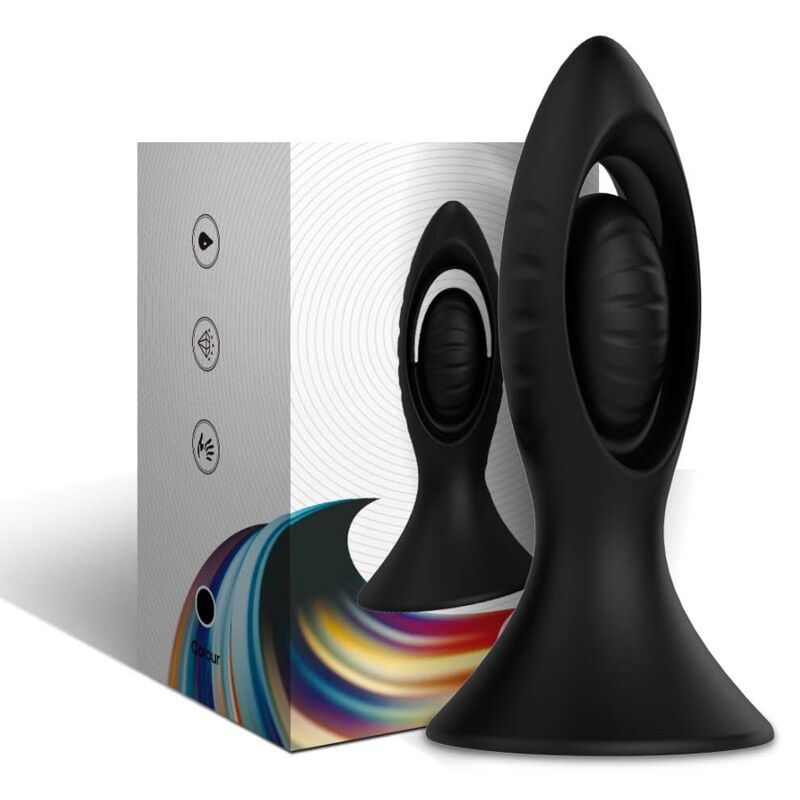 ARMONY - Vibrator och analplugg silikon svart