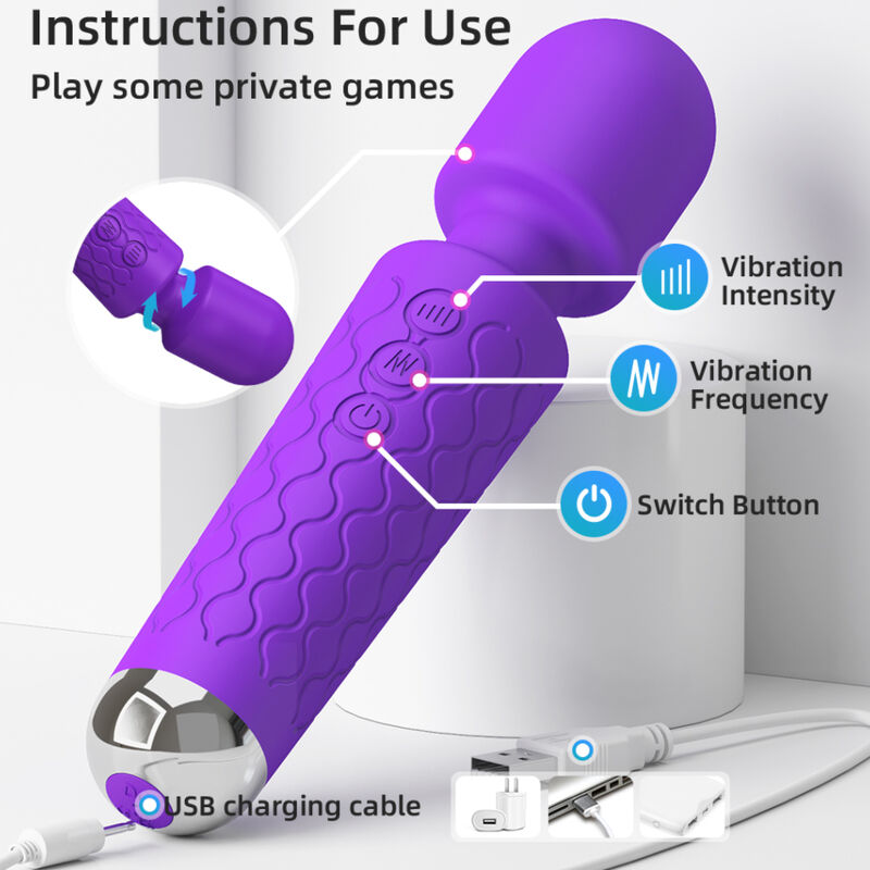 Armony Mini Massager och Vibrator i lila
