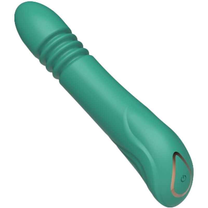 Grön G-Punkt vibrator med thrusting-funktion