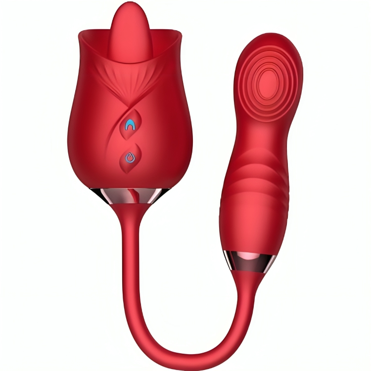 ARMONY - DELIGHT FLOWER VIBRATOR & BUMPING MED RÖD TUNGSPETS