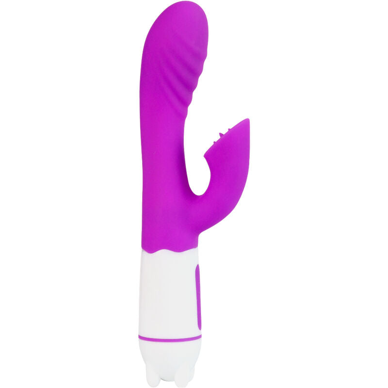 ARMONY - HAPPY VIBRATOR & STIMULATOR MED VIOLETT ÅTERLADDNINGSBAR TUNGSPETS