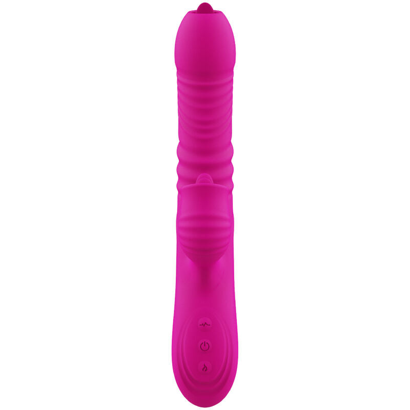 Fanny multifunktionell vibrator i fuchsia med värmeeffekt