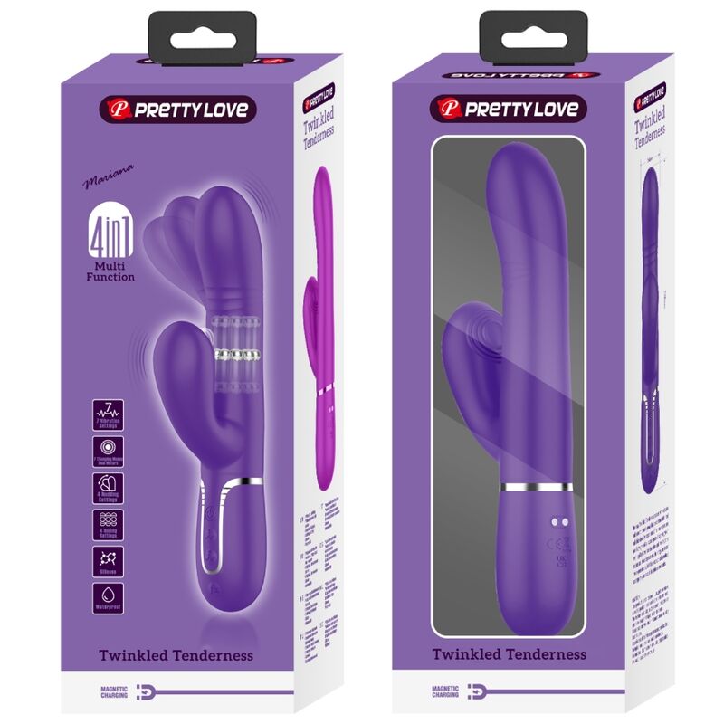 Pretty Love multifunktionell G-punkt vibrator i lila