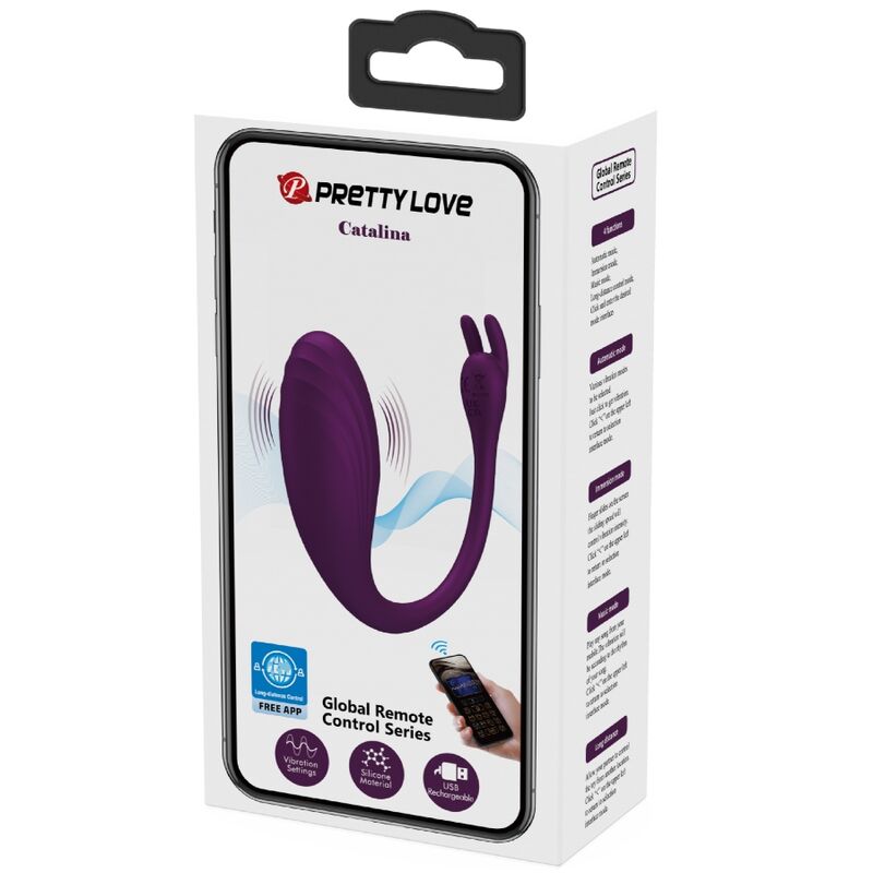 Pretty Love Catalina vibrator med appkontroll i lila