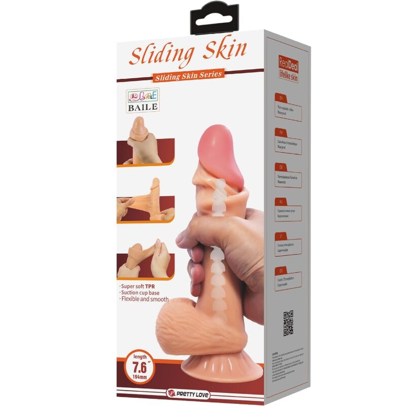 Realistisk dildo med sugkopp 19,4 cm från PRETTY LOVE