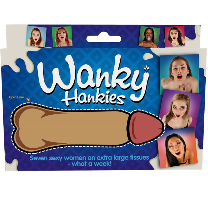 SPENCER & FLEETWOOD - WANKY HANKIES 7 EXTRA LARGE KVINNLIGA NÄsdukar