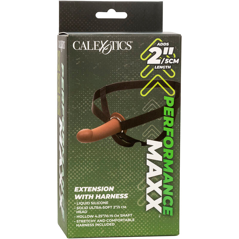 Performance Maxx Extension med harness i brun silikon